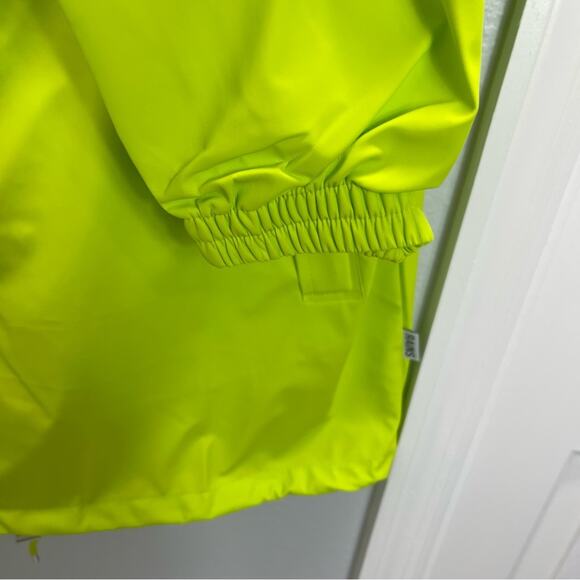 Rains Unisex Storm Breaker Reflective Digital Lime Jacket Large - Picture 9 of 16
